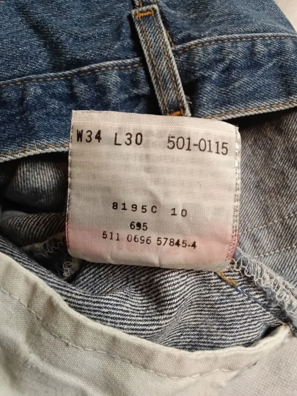 Vintage 90s Levi's 501 Button Fly Jeans 34x30 501 USA Paper Tag
